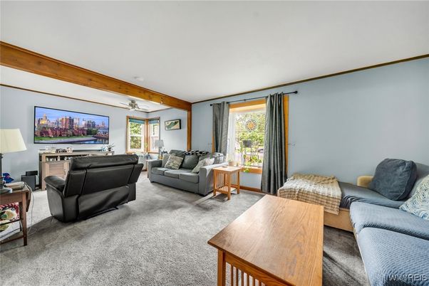 Interior, Living room, Wooden Beams