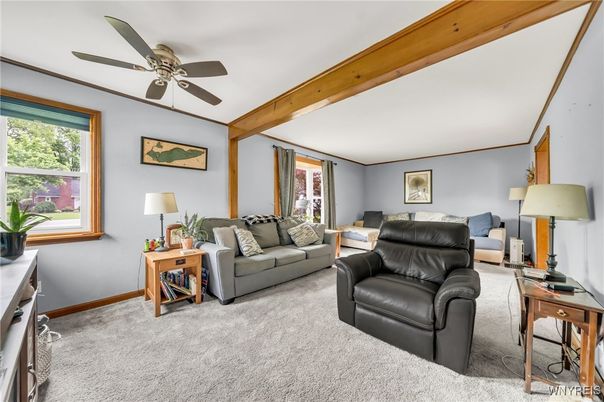 Interior, Living room, Wooden Beams