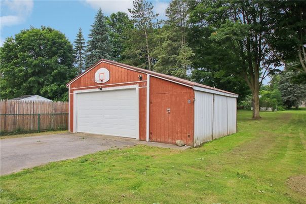 Backyard, Detached Garage, Exterior