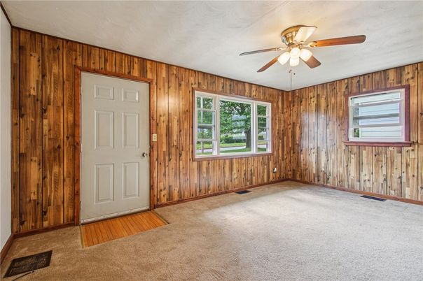 Empty room, Interior, Wooden Walls