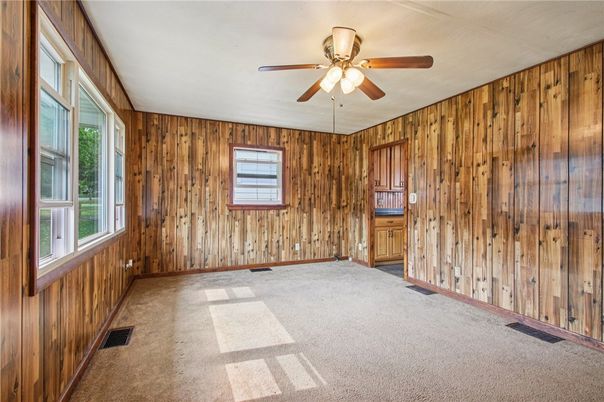 Empty room, Interior, Wooden Walls