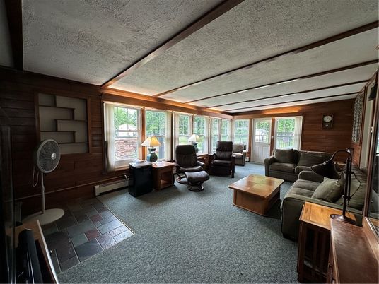 Interior, Living room, Wooden Walls