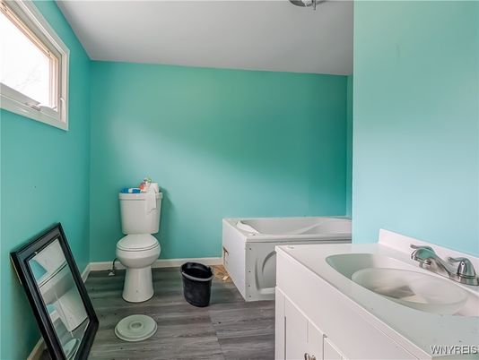 Bathroom, Interior, Wood Texture Flooring