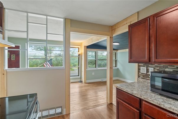 Interior, Kitchen, Wood Texture Flooring