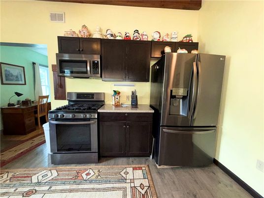 Interior, Kitchen, Wood Texture Flooring