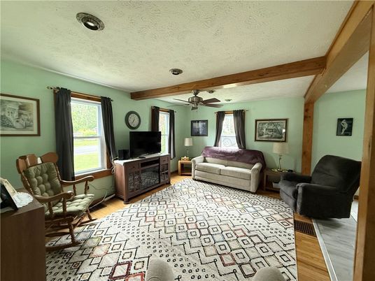 Interior, Living room, Wooden Beams, Wood Texture Flooring