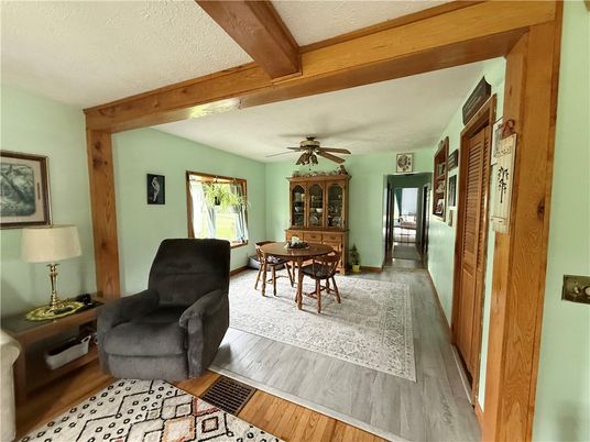 Dining room, Interior, Wooden Beams, Wood Texture Flooring