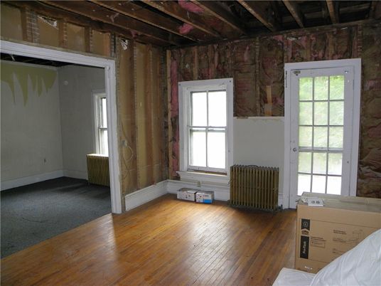Empty room, Interior, Wooden Beams, Wood Texture Flooring