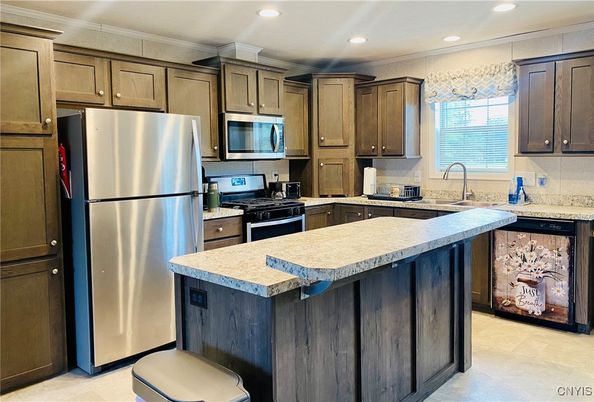 Interior, Kitchen, Recessed Lighting, Stainless Steel Appliances