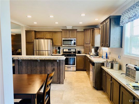 Interior, Kitchen, Recessed Lighting, Stainless Steel Appliances