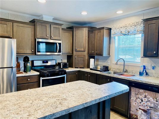 Interior, Kitchen, Recessed Lighting, Stainless Steel Appliances