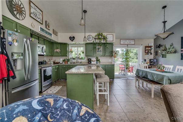 Dining room, Interior, Kitchen, Pendant Lights