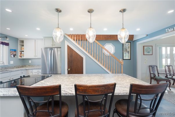 Interior, Kitchen, Pendant Lights, Recessed Lighting, Stainless Steel Appliances