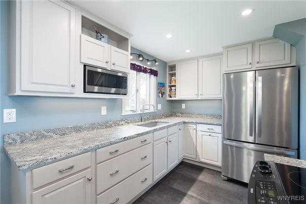 Interior, Kitchen, Recessed Lighting, Stainless Steel Appliances