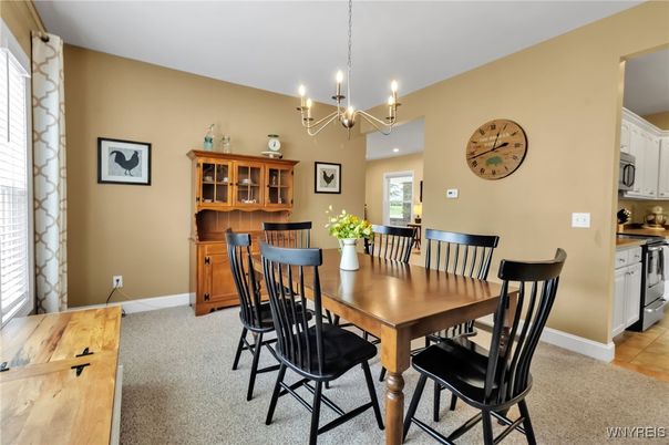 Chandelier, Dining room, Interior