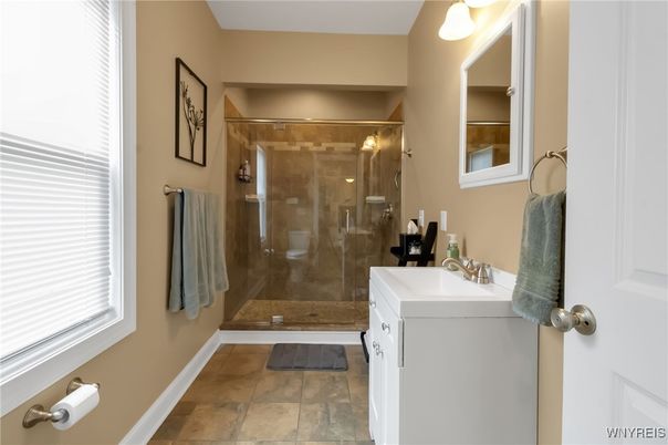 Bathroom, Glass Shower, Interior