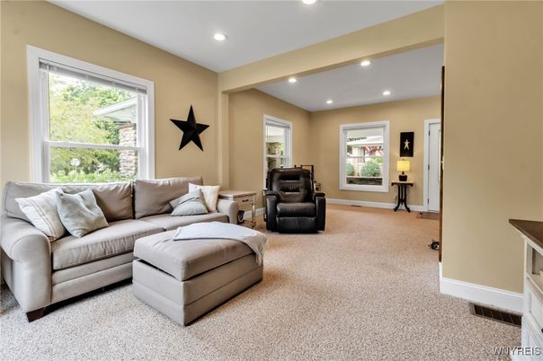 Interior, Living room, Recessed Lighting