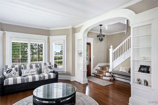 Interior, Living room, Pendant Lights, Wood Texture Flooring
