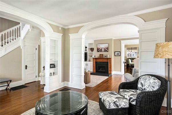 Fireplace, Interior, Wood Texture Flooring