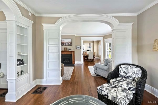 Fireplace, Interior, Wood Texture Flooring