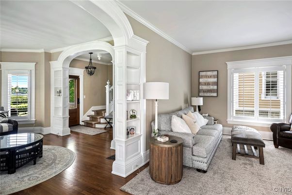 Interior, Living room, Pendant Lights, Wood Texture Flooring