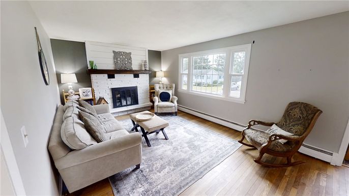 Fireplace, Interior, Living room, Wood Texture Flooring