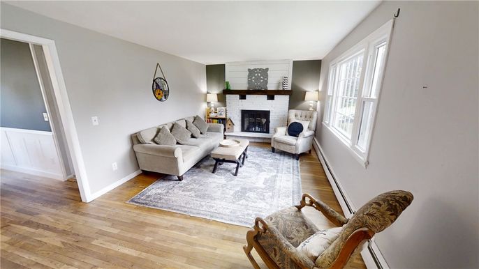 Fireplace, Interior, Living room, Wood Texture Flooring