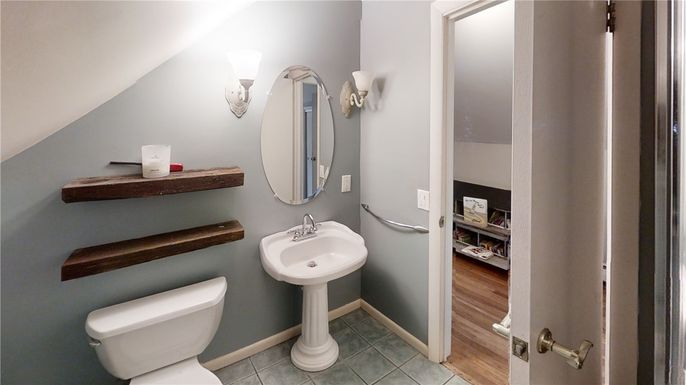 Bathroom, Interior, Wood Texture Flooring