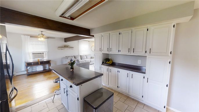 Interior, Kitchen, Living room, Wooden Beams, Wood Texture Flooring