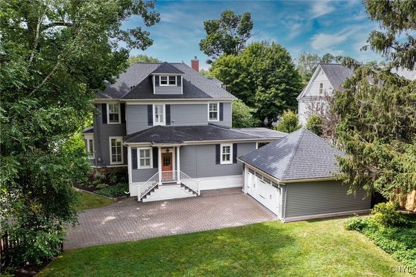 Backyard, Detached Garage, Exterior, Facade, Queen Anne Victorian