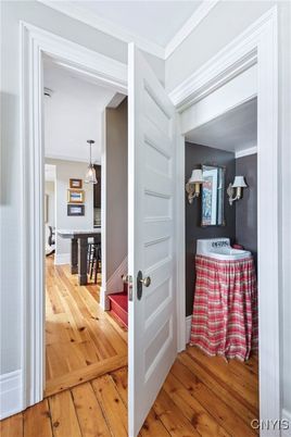 Bedroom, Interior, Pendant Lights, Wood Texture Flooring