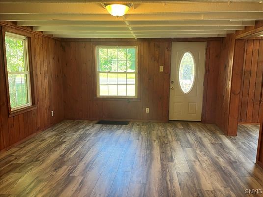 Empty room, Interior, Wooden Beams, Wood Texture Flooring, Wooden Walls