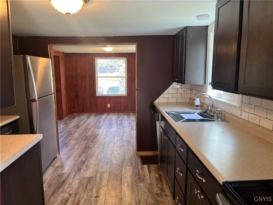 Interior, Kitchen, Wood Texture Flooring