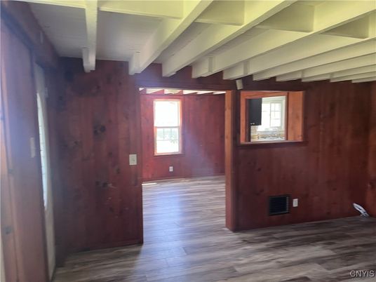 Empty room, Interior, Wood Texture Flooring, Wooden Walls