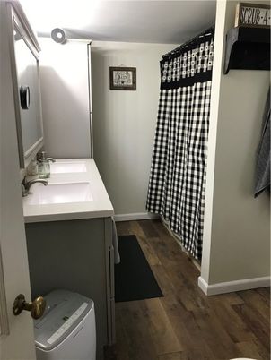 Bathroom, Interior, Wood Texture Flooring