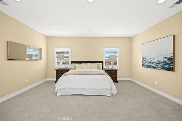 Bedroom, Interior, Recessed Lighting