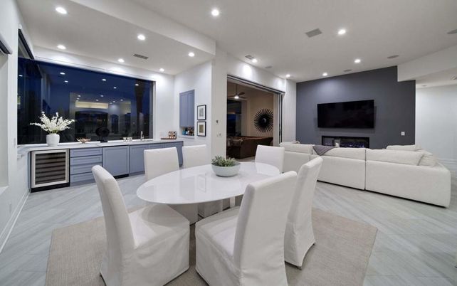 Dining room, Interior, Living room, Recessed Lighting