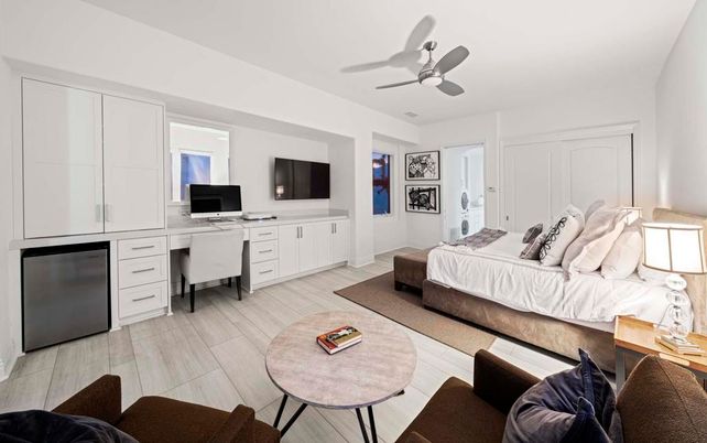 Bedroom, Home Office, Interior, Wood Texture Flooring