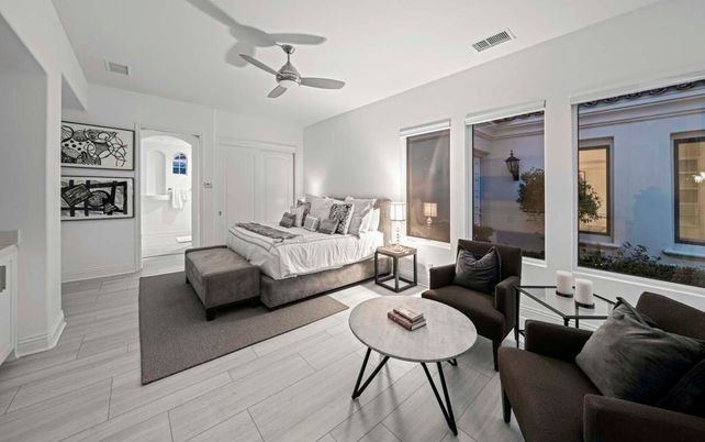 Bedroom, Interior, Wood Texture Flooring