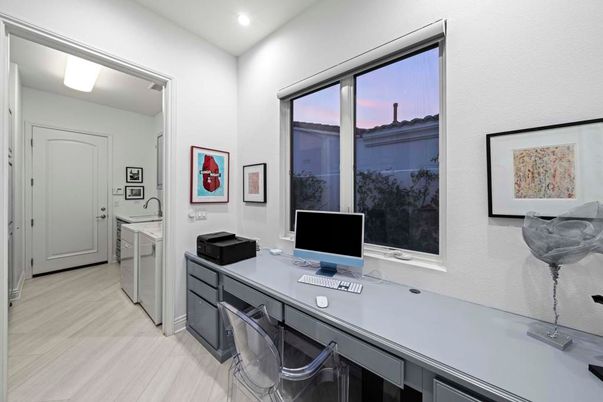 Home Office, Interior, Recessed Lighting