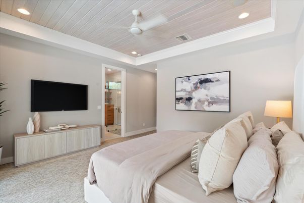 Bedroom, Interior, Recessed Lighting