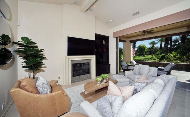 Fireplace, Interior, Living room, Recessed Lighting