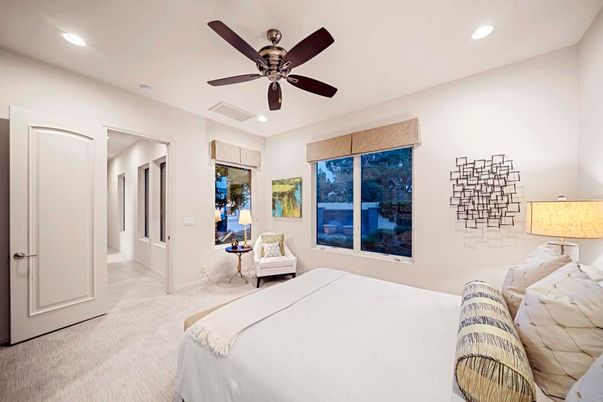 Bedroom, Interior, Recessed Lighting