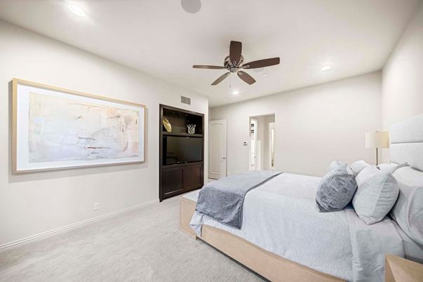 Bedroom, Interior, Recessed Lighting