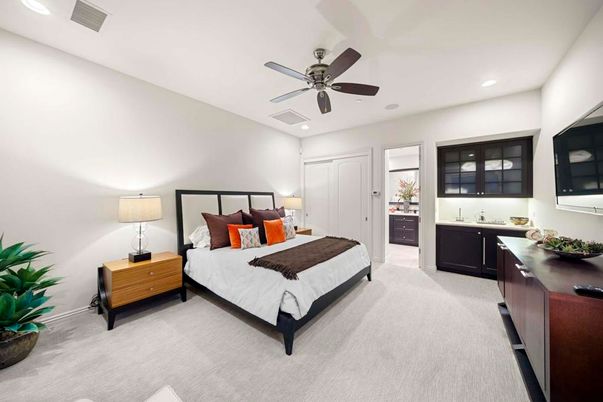 Bedroom, Interior, Recessed Lighting