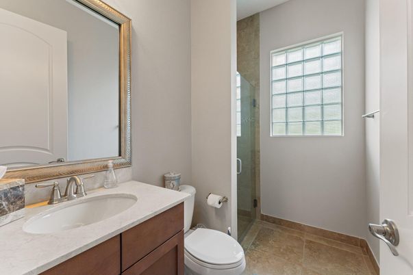Bathroom, Glass Shower, Interior