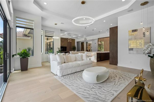 Dining room, Interior, Kitchen, Living room, Pendant Lights, Recessed Lighting, Wood Texture Flooring