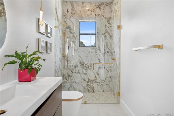 Bathroom, Interior, Marble Walls