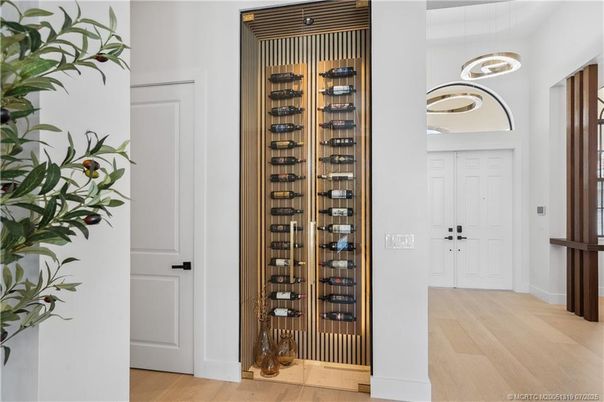 Interior, Pendant Lights, Wine Storage, Wood Texture Flooring