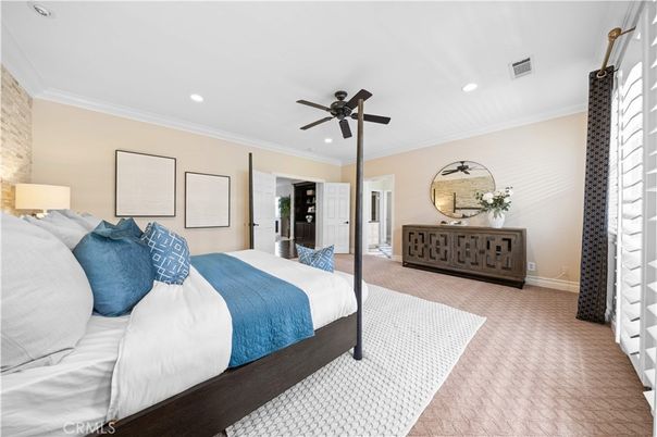 Bedroom, Interior, Recessed Lighting